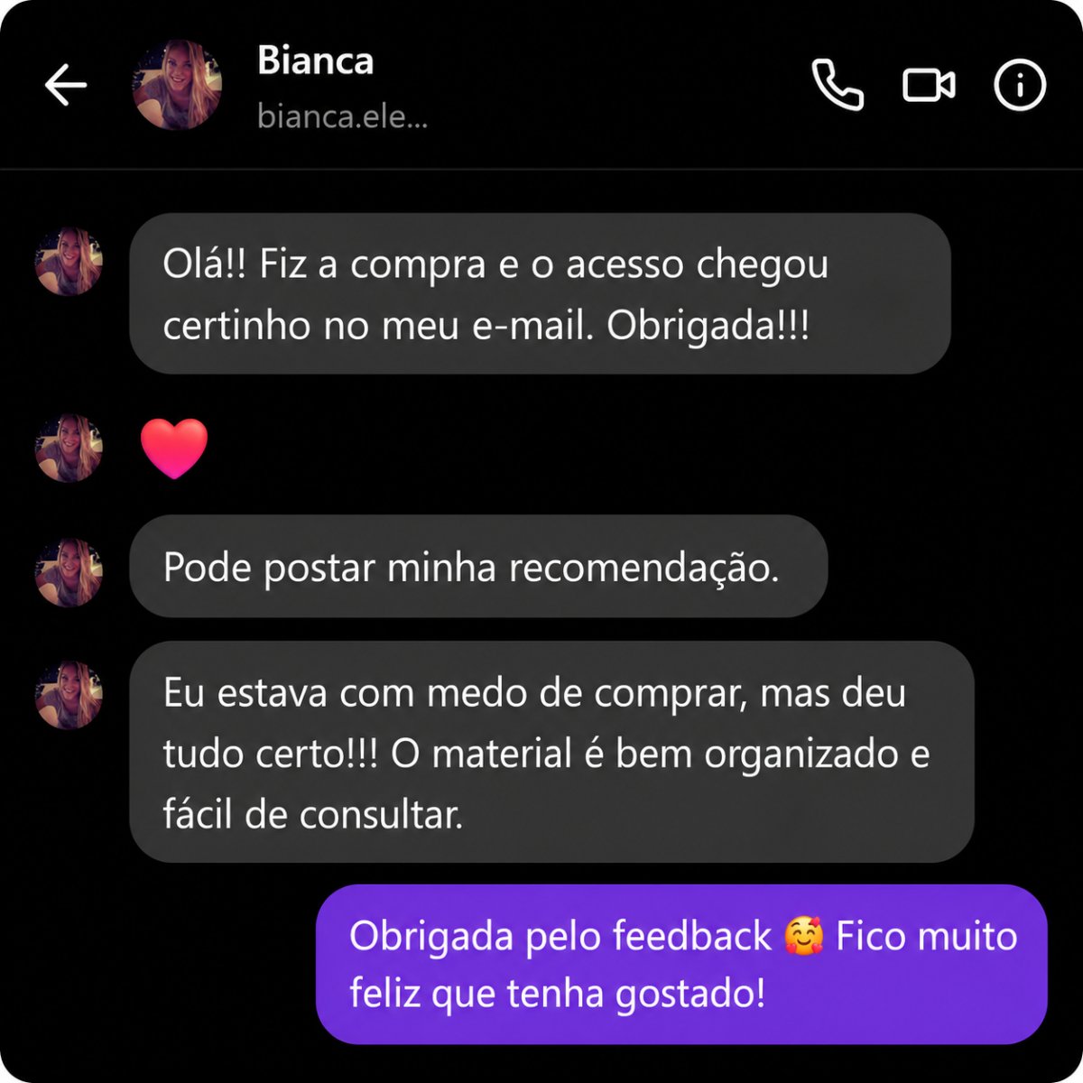 Depoimento Bianca