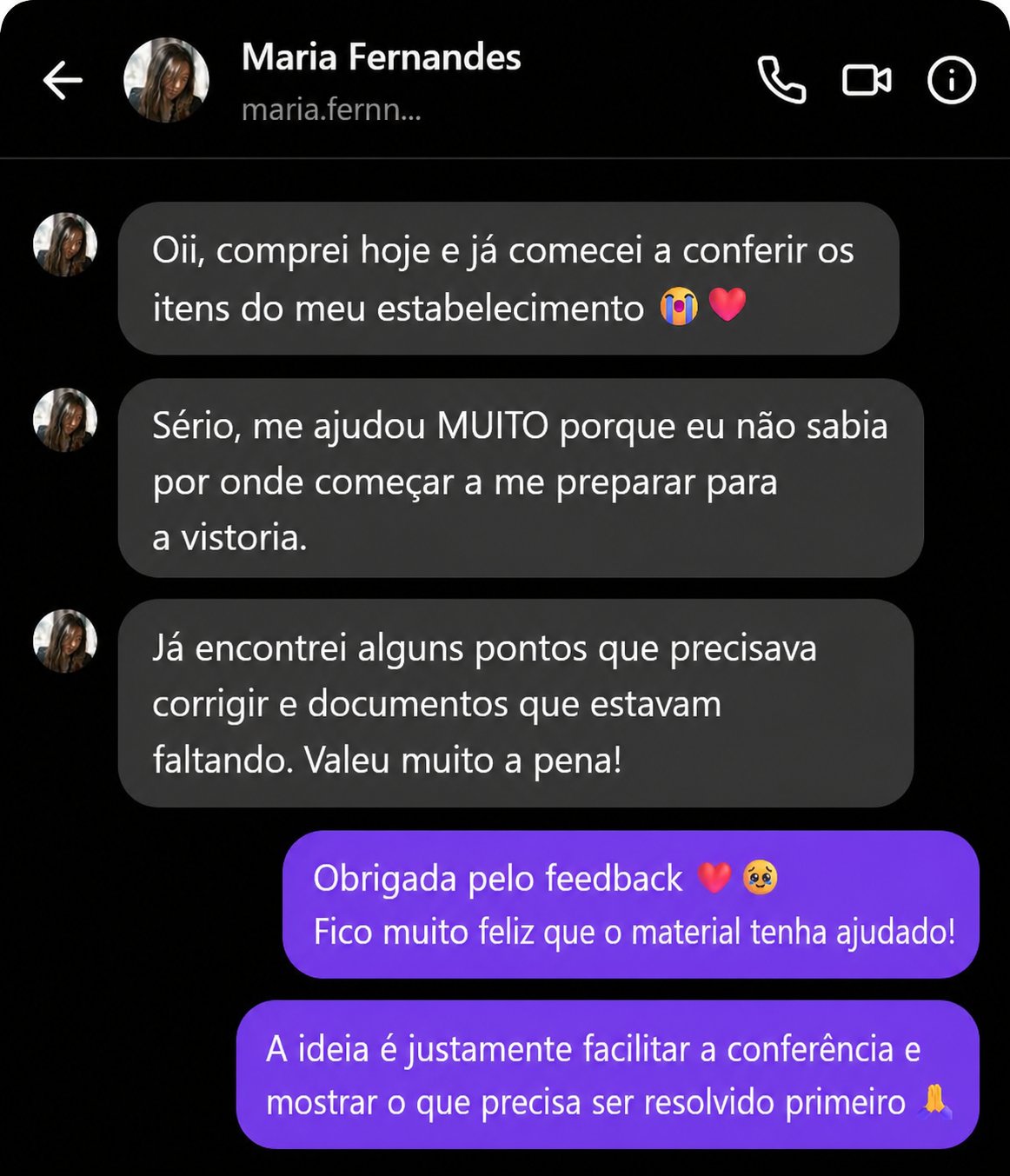 Depoimento Maria Fernandes
