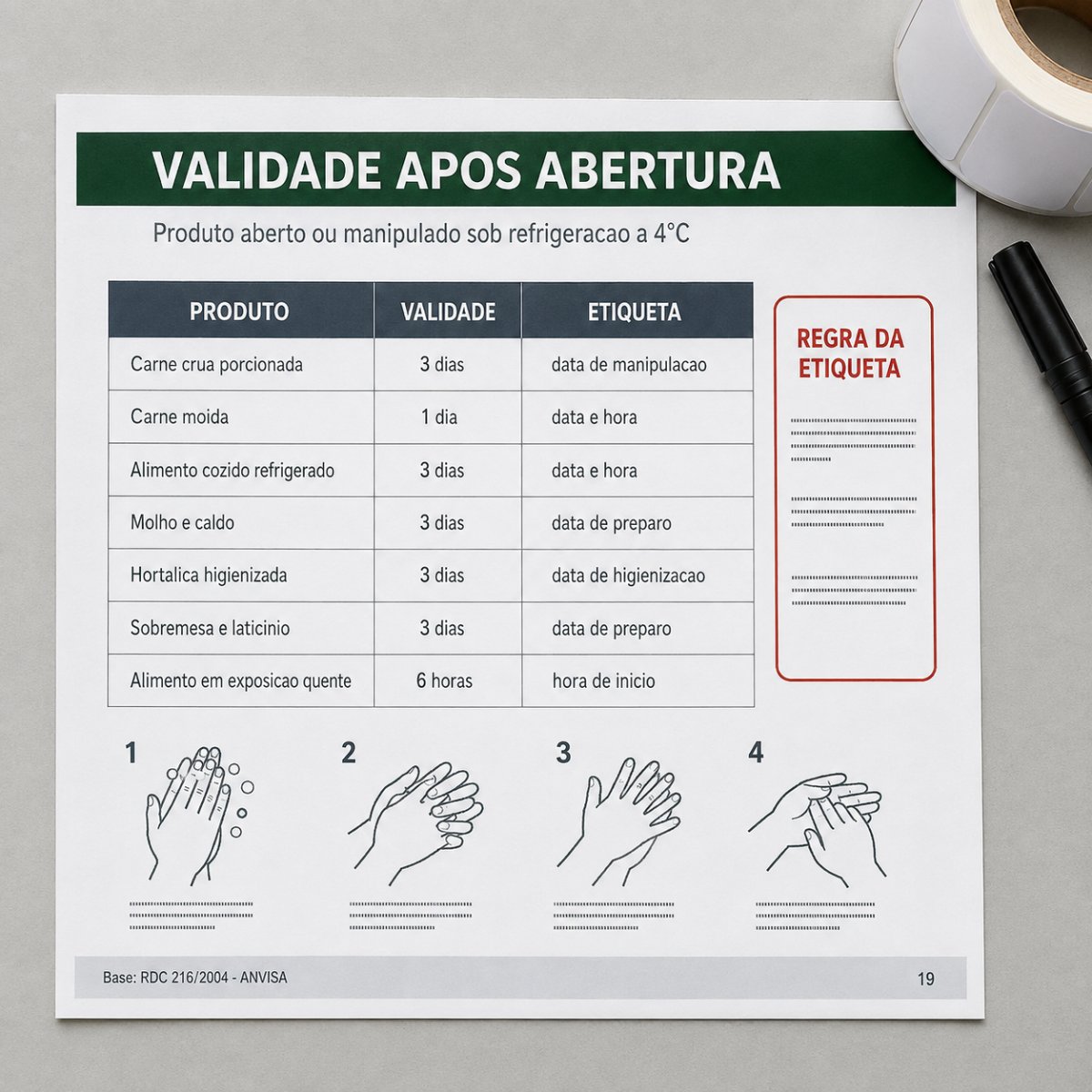 Página do material: Validade Após Abertura
